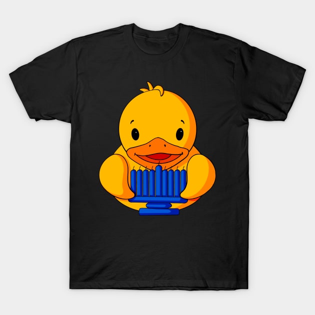 Hannakuh Rubber Duck T-Shirt by Alisha Ober Designs